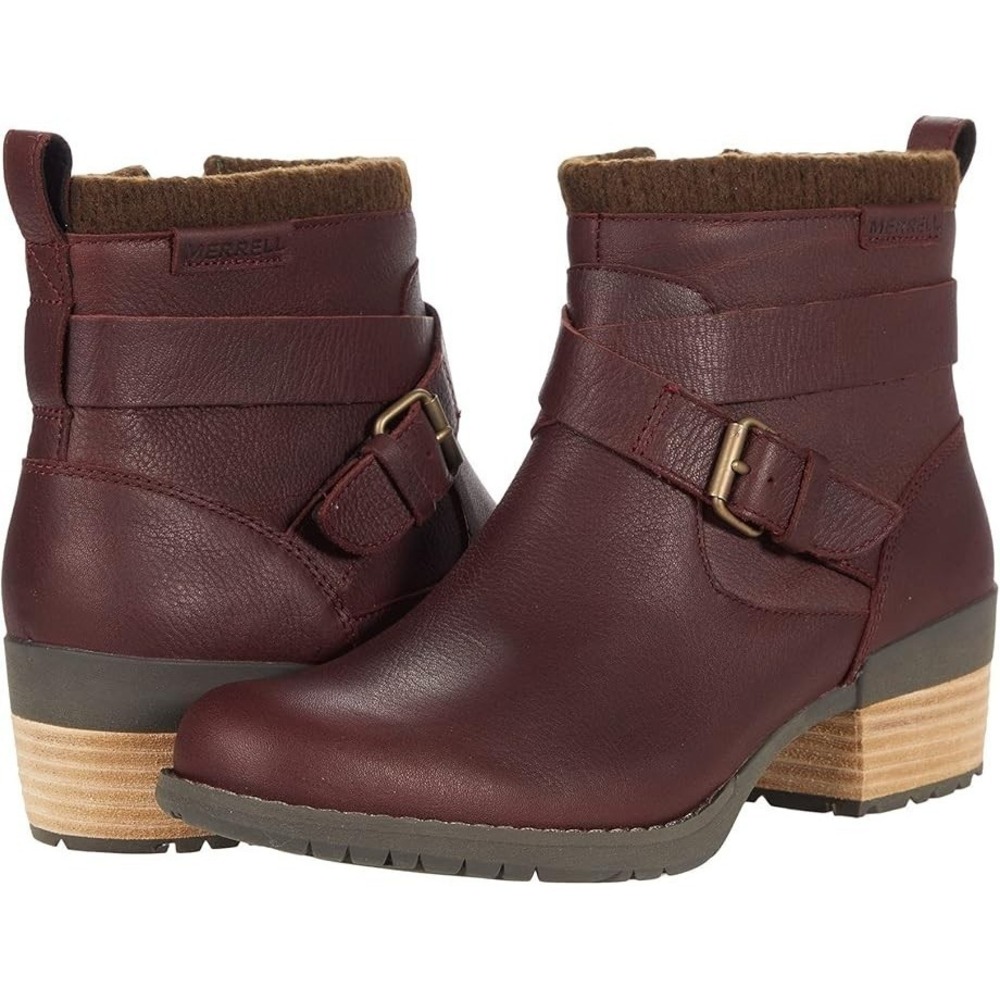 Merrell® (Women's 8.5 M) Shiloh™ II Zip Waterproof Boot in Brick -‎ $140